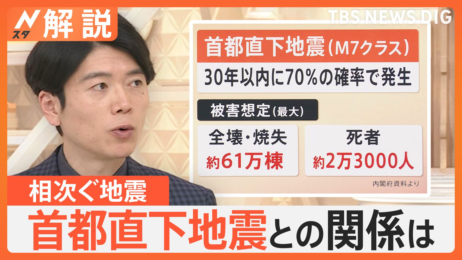 「日本は地震大国」地震保険料は3倍以上の地域差･･･相次ぐ地震、首都直下地震と関係は？【Nスタ解説】