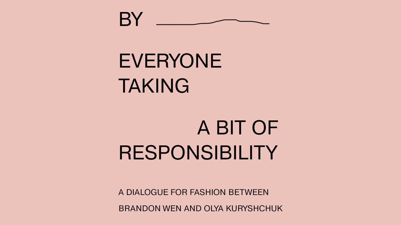 ファッションの教育とメディア（つまり未来）をめぐる対話：ブランドン・ウェン × オリア・クリシュク