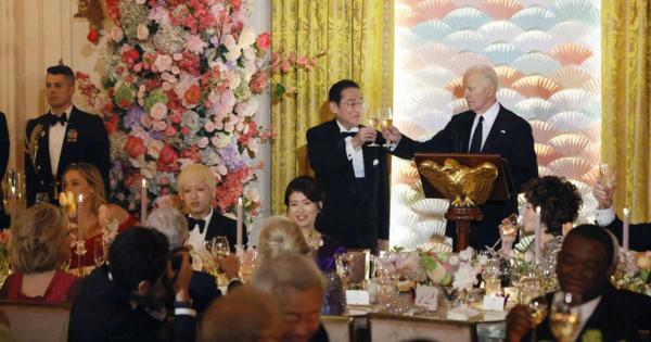 岸田文雄首相、日米公式晩餐会でジョーク連発「妻は『主賓見分けるのが難しい』と言った」