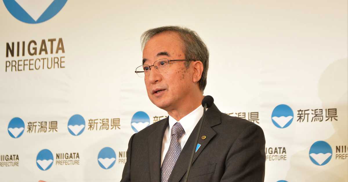 新潟県知事「国はこれまで以上に地方創生を」　県内１８市町村に消滅可能性で