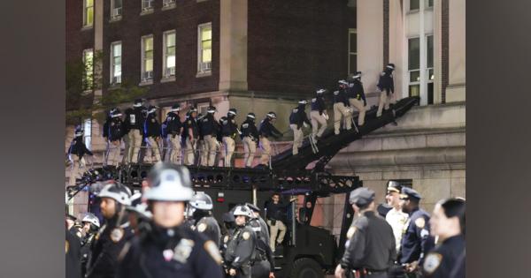 コロンビア大に警官隊突入　ガザ反戦学生デモ排除、３００人逮捕―ＮＹ