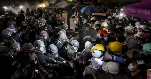 UCLAで警察が抗議者排除　「秩序維持が必要」とバイデン米大統領