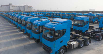 メタノール大型トラックの生産が盛んに　中国山西省晋中市