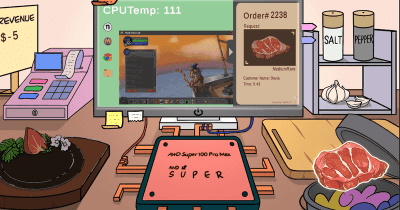 【やじうまPC Watch】CPUで肉を焼く「CPU-Chef」爆誕。負荷で火力調節して料理名人を目指せ