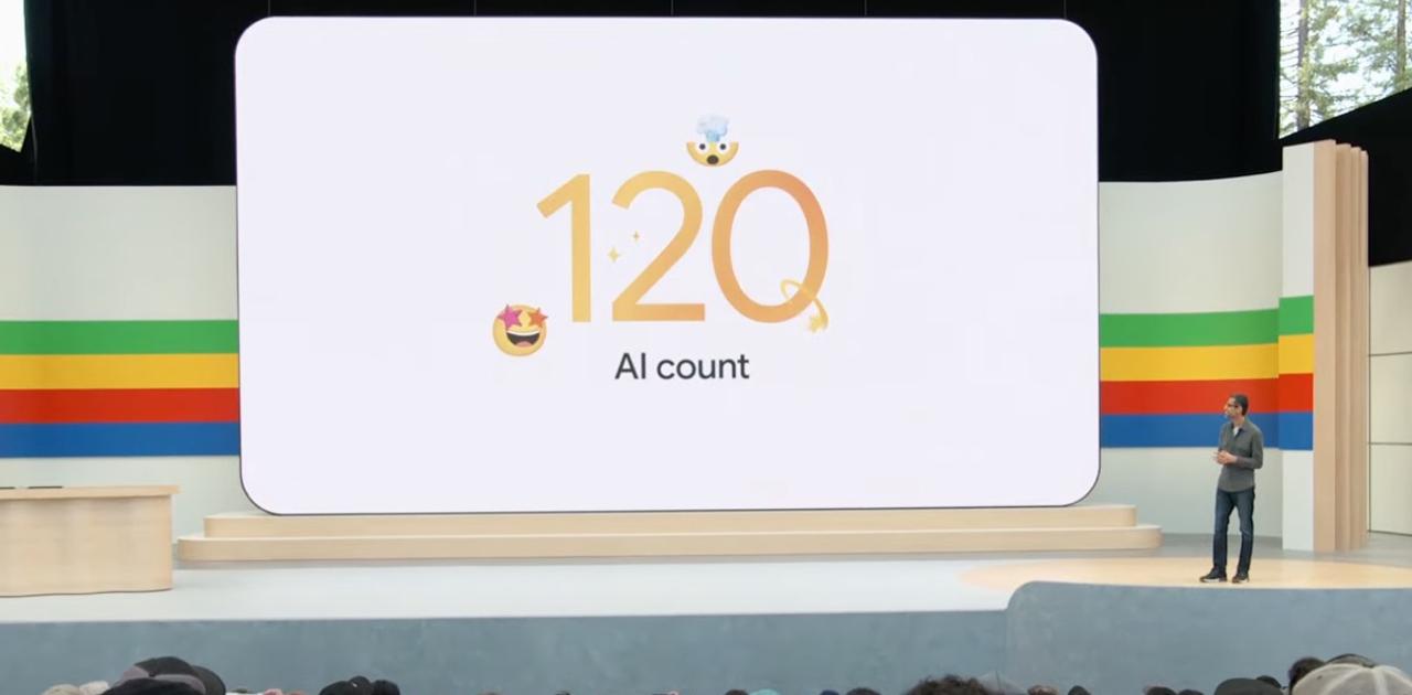「AIって何回言った？」＝120（＋α）。#GoogleIO でインパクトが強かった3つの数字