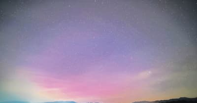 群馬県内でもオーロラ観測　赤紫色の光が約35分間