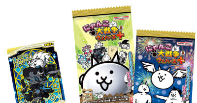 プラカード付ウエハース「にゃんこ大戦争ウエハース+5」本日発売