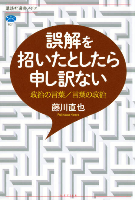 『誤解を招いたとしたら申し訳ない　政治の言葉／言葉の政治』の書影