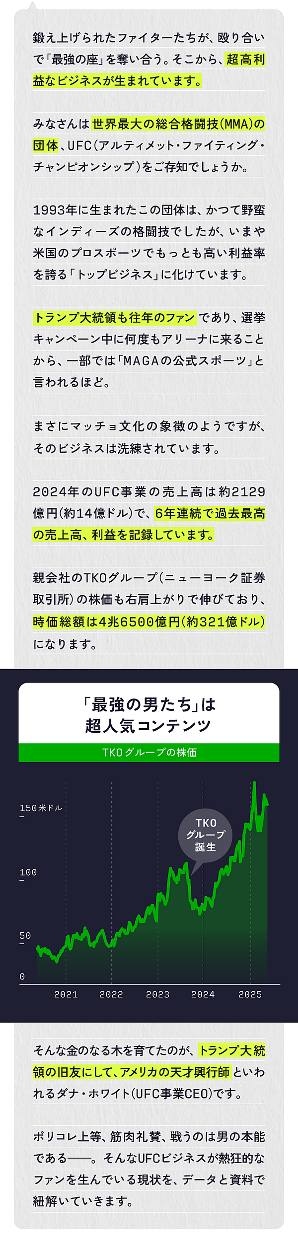 超高収益】トランプが絶賛する「格闘技ビジネス」が凄い