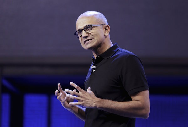 Microsoft CEO Satya Nadella （Photo: Reuters/Aflo）