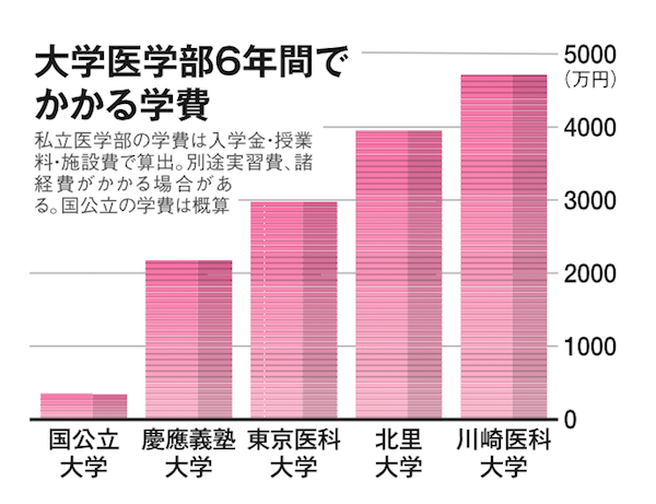 高収入だけど金持ちになれない 医学部進学のコストとリターン