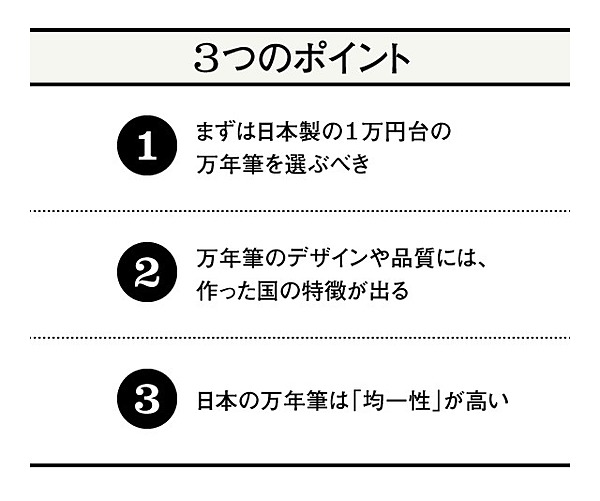 意外 万年筆を見ると 国柄 が見える