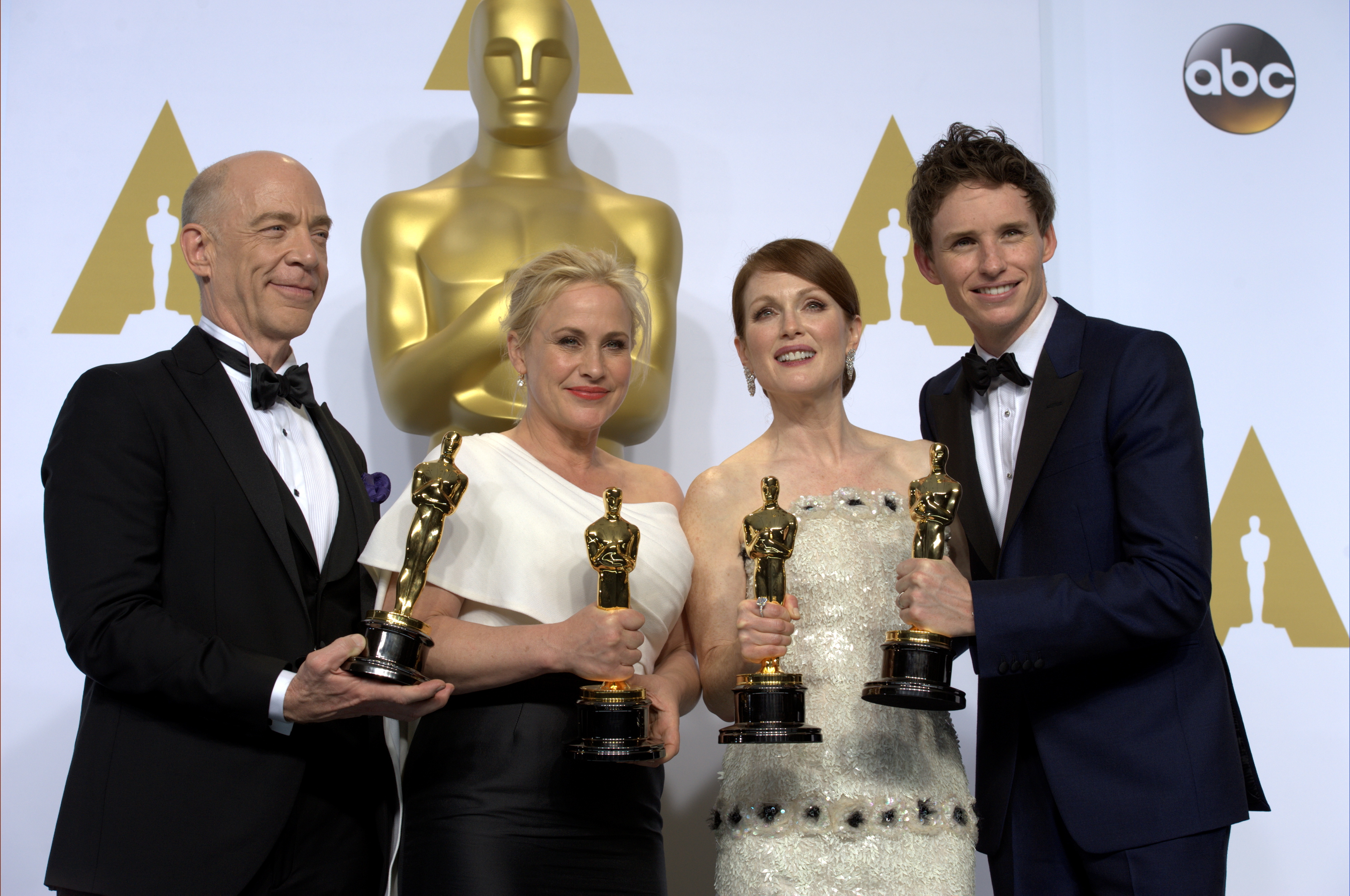 Winners of Best Actor, Best Actress, Best Supporting Actor, and Best Supporting Actress at the 87th Academy Awards on Sunday.