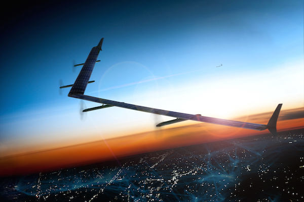 Aquila, Facebook’s planned solar-powered drone.