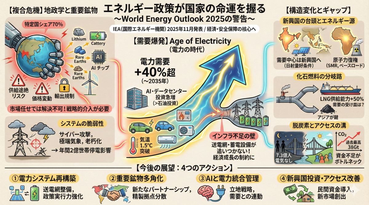 エネルギー政策が国家の命運を握る 〜World Energy Outlook 2025の警告