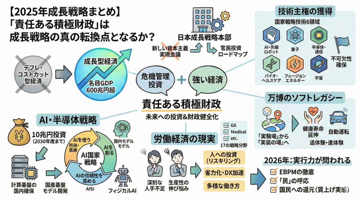 2025年政策まとめ】「責任ある積極財政」は成長戦略の真の転換点となるか？