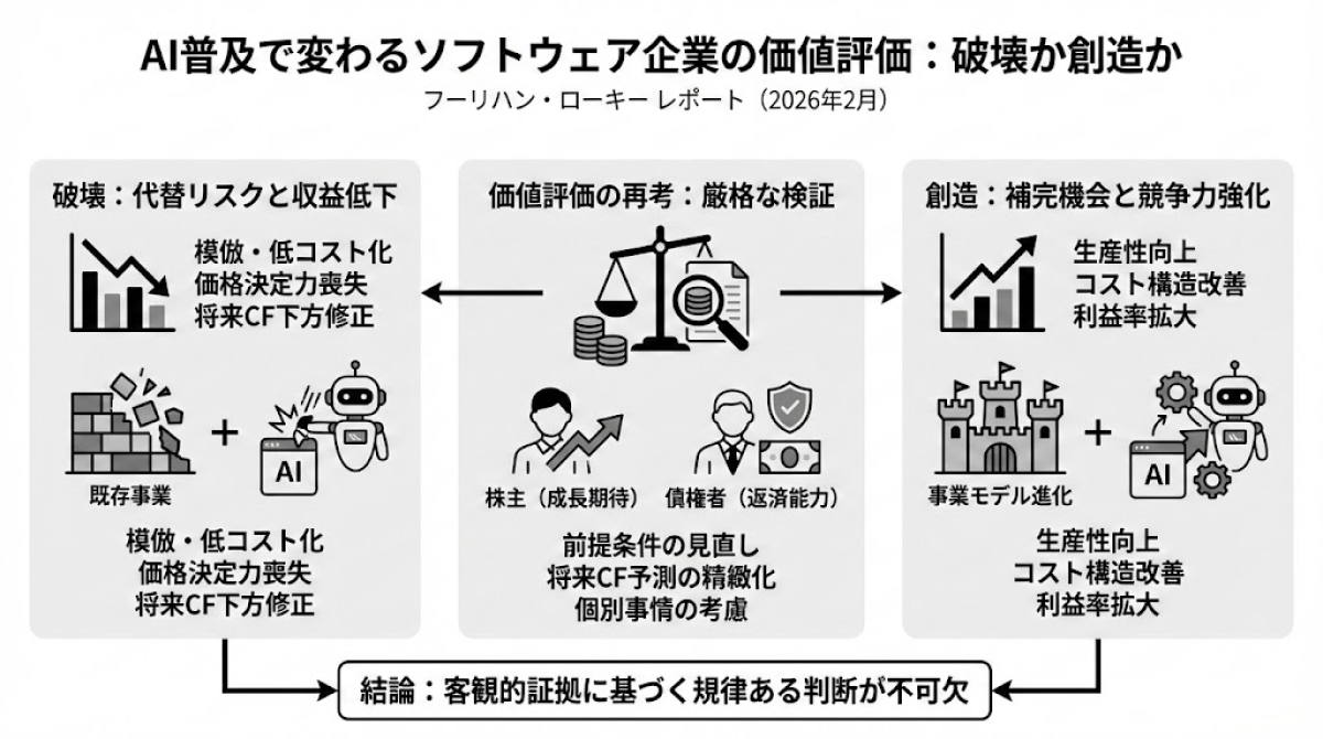 AI普及で変わるソフトウェア企業の価値評価：破壊か創造か